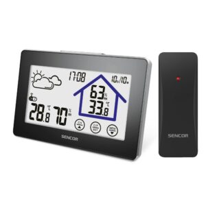 Μετεωρολογικός Σταθμός -  Ρολόϊ - Ξυπνητήρι Sencor SWS 2999 με Ασύρματο Αισθητήρα και LCD Οθόνη Αφής