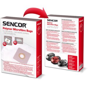 Ανταλλακτικές Σακούλες Sencor SVCX 1052 για Ηλεκτρική Σκούπα Sencor SVC 660/670 5τμχ + 1 φίλτρo