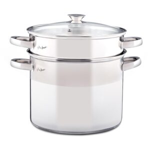 Κατσαρόλα Ζυμαρικών PASTA  με Σουρωτήρι 24cm 8lt Stainless Steel Lamart LTSS2417