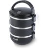 Φαγητοδοχείο Lunchbox 3 Επιπέδων Χωρητικότητας 1,8lt Thermo Lamart LT6023 Μαύρο