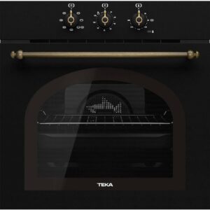 Εντοιχιζόμενος Φούρνος TEKA Παραδοσιάκο Design με SurroundTemp και Hydroclean 70lt 60cm HRB 6100 AB Μαύρο 111010006