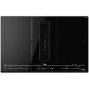 Εντοιχιζόμενη Επαγωγική Εστία TEKA 4 Ζώνες και Ενσωματωμένο Απορροφητήρα 80cm AFF 87601 MST BK Μαύρο 112730000