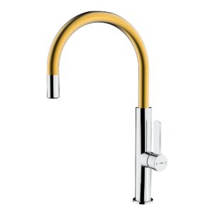 Μπαταρία Νεροχύτη Metallic TEKA Περιστρεφόμενη Easy-Quick FOT 995 3/8”-1/2”TOTAL Brass Collection 116030034