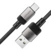 Καλώδιο Acefast C9-04 Μεταλλικό USB σε USB-C 3.0A Γρήγορη Φόρτιση Braided Μαύρο 1.2m