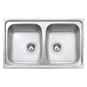 Νεροχύτης Inox TEKA 2 Γούρνες  για Ένθετη Τοποθέτηση 79x50cm STARBRIGHT 80 EASY 115050003