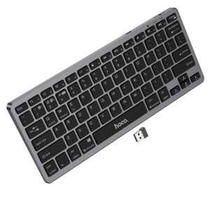 Ασύρματο Πληκτρολόγιο Hoco GM32 Wisdom 78 Πλήκτρα 2.4GHz+Bluetooth 5.0 Μαύρο
