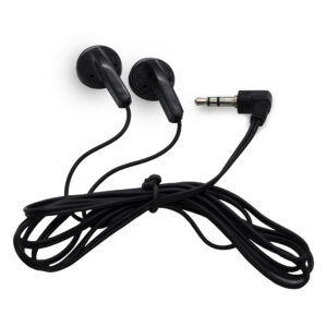 Hands Free 3.5mm Χωρίς Μικρόφωνο Κατάλληλα για Διαλέξεις και Ηχητικές Ξεναγήσεις 1.2m Μαύρα