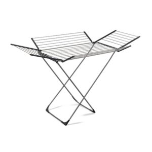 Πτυσσόμενη Απλώστρα Ρούχων με Φτερά Lamart LT8101 25M Αλουμινίου, 15kg Φορτίο, Ασημί/Μαύρη