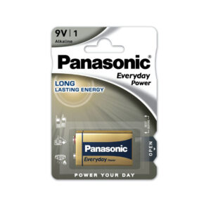 Μπαταρία Αλκαλική Panasonic Alcaline Everyday Power 6LF22EPS 6LR61 9V Τεμ. 1