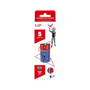 Μπαταρία Αλκαλική Wonder Full Power D-LR20 1.5V  Τεμ. 5