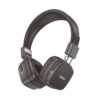 Wireless Ακουστικά Stereo Hoco W56 Earl V5.4 250mAh με AUX και Μικρόφωνο Καφέ - Μαύρο