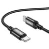 Καλώδιο Hoco X89 Wind USB-C σε USB-C 60W Braided Μαύρο 1m