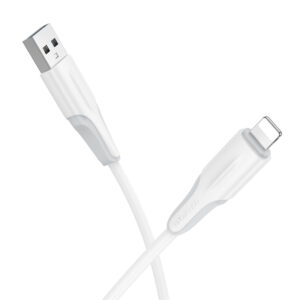Καλώδιο Borofone BX119 USB σε Lightning 2.4A Λευκό 1m