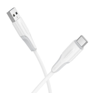 Καλώδιο Borofone BX119 USB σε USB-C 2.4A Λευκό 1m