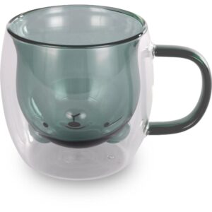 Σετ Ποτήρια VASO Lamart LT9127 Γυάλινα με Διπλό Τοίχωμα 250ml Πράσινα 2 Τεμ