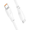 Καλώδιο σύνδεσης Hoco X93 Force USB-C σε USB-C PD60W 3A για Γρήγορη Φόρτιση Λευκο 1m