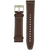 Ανταλλακτικό Watchband Hoco 20mm Universal Καφέ Δερματίνη με Ασημί Αγκράφα