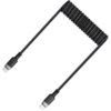 Καλώδιο Σύνδεσης Acefast C14-03 USB-C σε USB-C PD60W 3A Fast Charge USB2.0 Spring Braided Μαύρο 1.2m.