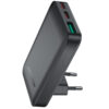 Φορτιστής Ταξιδίου Acefast A100 Fast Charging Ultra Thin Γωνιακός με 2xUSB-C 1xUSB-A PD65W QC3.0 GaN Μαύρος