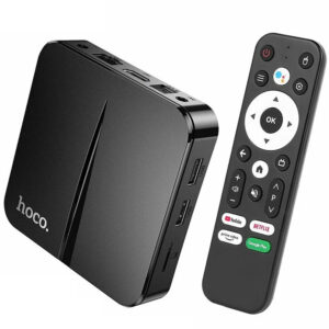 Hoco DQ09 Barco TV Box 4K UHD 60Fps με WiFi RJ45 4GB RAM + 64GB ROM v5.0 Android 12 Δεν είναι συμβατό με τις εφαρμογές Cosmote TV και Netflix.