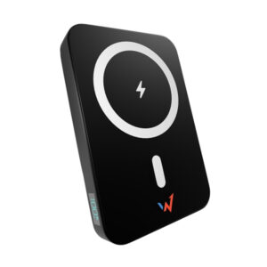 Power Bank Wonder WX10DMAG 10000mAh Slim με 2xUSB-C και 1xUSB-A με Ασύρματη Φόρτιση MagSafe και Οθόνη Ένδειξης Μπαταρίας  Μαύρο