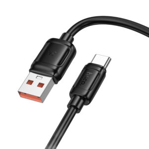 Καλώδιο Hoco X115 Surpass USB-A σε USB-C 100W 5A Μαύρο 1m