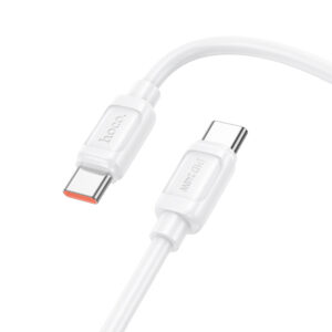 Καλώδιο Hoco X115 Surpass USB-C σε USB-C PD240W 5A Fast Charging Λευκό 1m