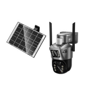 Εξωτερική Smart 4G Κάμερα Ασφαλείας Hoco DI76 Feather Solar  Full HD IP65 355° Διπλή Κάμερα Αμφίδρομη Ενδοεπικοινωνία και Ανίχνευση Κίνησης