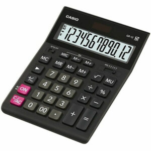 Αριθμομηχανή Dual 12 Ψηφίων LCD Display Casio GR-12-W-EP Μαύρο