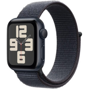 Apple Watch SE2 (2024) Aluminum 40mm GPS NFC 5 ATM Aluminum Case Midnight με Sport Loop Ink