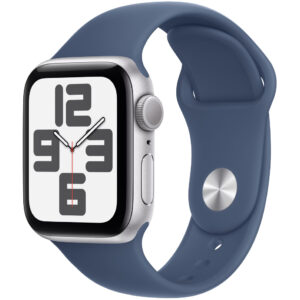 Apple Watch SE2 (2024) Aluminum 40mm GPS NFC 5 ATM Aluminum Case Midnight με Sport Loop Ink