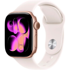 Apple Watch Series 11 (2025) Aluminum 42mm GPS NFC IP6X  Aluminum Case Rose Gold με Sport Band Light Blush