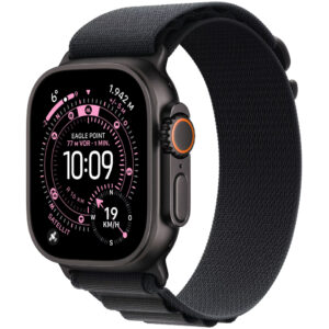 Apple Watch Ultra 3 49mm GPS eSIM NFC IP6X Titanium Case Black με Black Alpine Loop