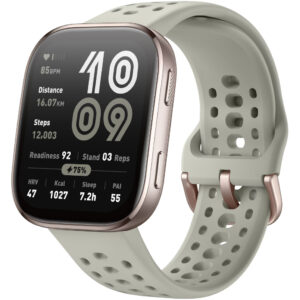Smartwatch Amazfit Bip 6 1.97" AMOLED GPS 5 ATM με Δυνατότητα Κλήσεων Stone