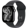 Apple Watch Series 11 (2025) Aluminum 42mm GPS NFC IP6X  Aluminum Case Jet Black με Sport Band Black