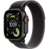 Apple Watch Ultra 3 49mm GPS eSIM NFC IP6X Titanium Case Black με Charcoal Trail Loop