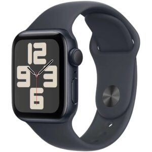 Apple Watch SE2 (2024) Aluminum 44mm GPS NFC 5 ATM Aluminum Case Midnight με Midnight Sport Band