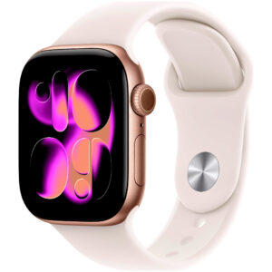 Apple Watch Series 11 (2025) Aluminum 42mm GPS NFC IP6X  Aluminum Case Rose Gold με Sport Band Light Blush