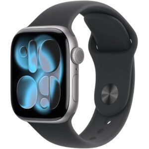Apple Watch Series 11 (2025) Aluminum 42mm GPS NFC IP6X  Aluminum Case Space Grey με Sport Band Black