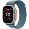 Apple Watch Ultra 3 49mm GPS eSIM NFC IP6X Natural Titanium Case με Light Blue Alpine Loop