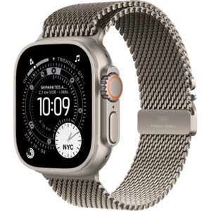 Apple Watch Ultra 3 49mm GPS eSIM NFC IP6X Titanium Case Natural με Natural Titanium Milanese Loop