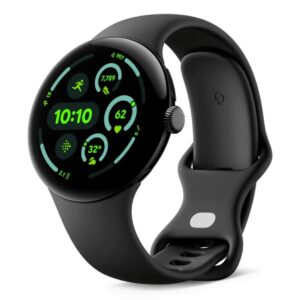 Smartwatch Google Pixel Watch 3 1.4" OLED GPS NFC IP68 με Δυνατότητα Κλήσεων Obsidian