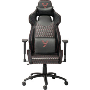 Καρέκλα Gaming Yenkee YGC 110RD GHOST Μαύρη Δερματίνη 3D Ρυθμιζόμενα Μπράτσα Μέγιστο Βάρος 130kg
