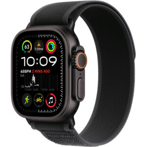 Apple Watch Ultra 2 49mm GPS eSIM NFC IP6X Titanium Case με Black Trail Loop