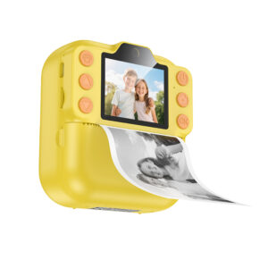 Kids Dual HD Camera Hoco DV211 με Οθόνη 2.0" 1300mAh με 2GB Κάρτα Μνήμης  και Δυνατότητα Εκτύπωσης Φωτογραφιών Κίτρινη-Πορτοκαλί