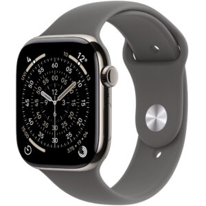 Apple Watch Series 11 5G (2025) Aluminum 42mm GPS eSIM NFC IP6X  Aluminum Case Natural με Stone Grey Sport Band