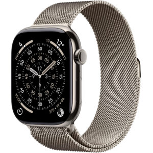 Apple Watch Series 11 5G (2025) Aluminum 46mm GPS eSIM NFC IP6X Aluminum Case Natural με Natural Milanese Loop